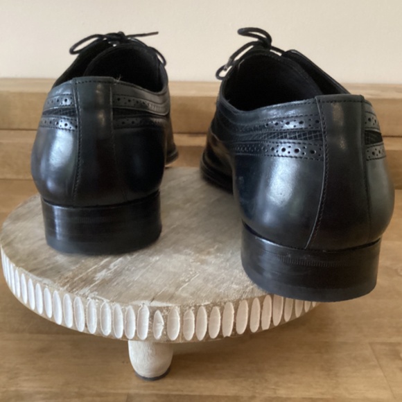 Mezlan Vero Cuoio Men’s Black Wingtip Dress Shoe Size 10M main image 4